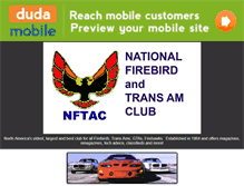 Tablet Screenshot of firebirdtaclub.com